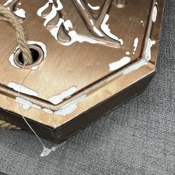 Ashland Rustic Letter "N" Monogram Initial Letter 12” Hanging Metal Wall Decor - Picture 10 of 10